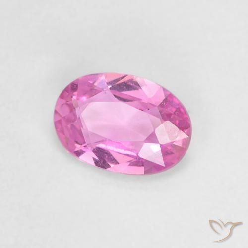 Safira Roxo Rosado Brilhante Natural 0.47ct, oval, VVS