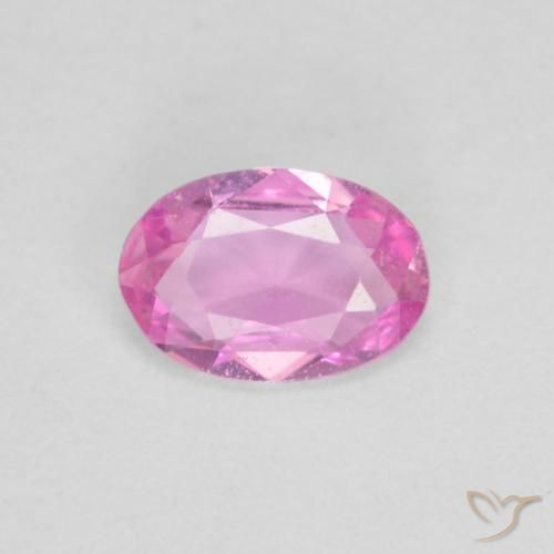 0.39ct Natural Rosa quente Safira, oval, VS