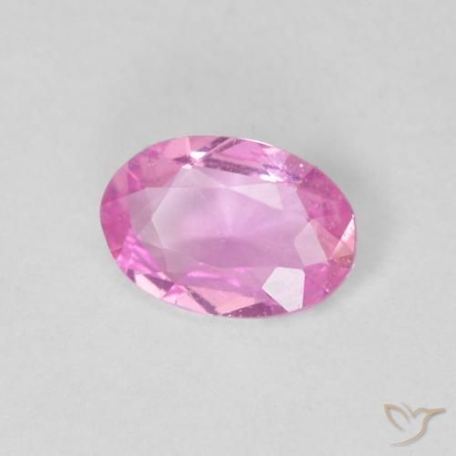 Safira Rosa quente Natural 0.39ct, oval, VS