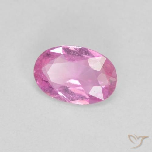 Safira Roxo Real Claro Rosa Natural 0.41ct, oval, VS