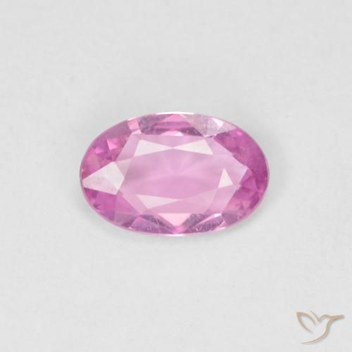 0.38ct Natural Rosa quente Safira, oval, VVS