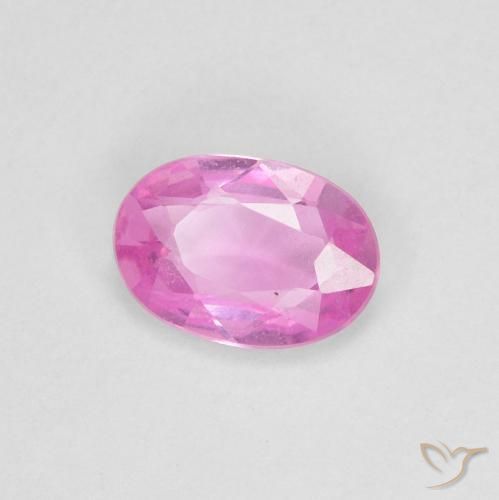 Safira Rosa Natural 0.50ct, oval, VVS-VS