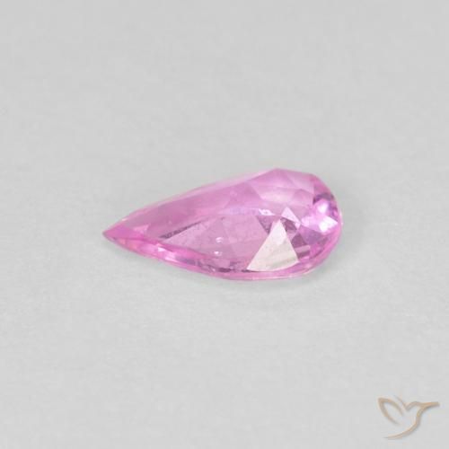 Safira Rosa quente Natural 0.30ct, Formato de pêra, VS