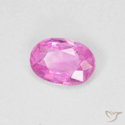 Safira Rosa quente Natural 0.44ct, oval, VS