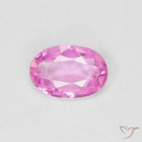0.38ct Natural Roxo Rosado Brilhante Safira, oval, VVS