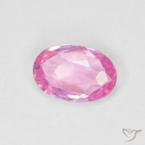 Safira Rosa quente Natural 0.47ct, oval, VVS
