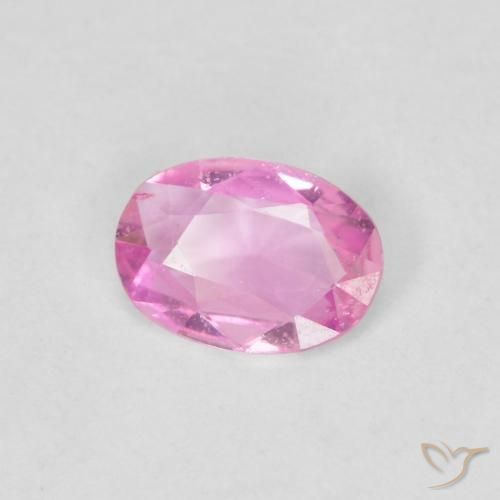 0.33ct Natural Rosa quente Safira, oval, VVS