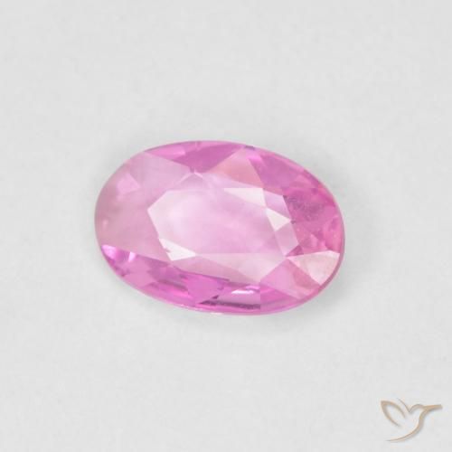 Safira Roxo Real Rosa Natural 0.36ct, oval, VVS