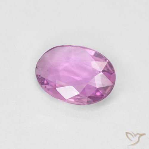 Safira Luz rosa Natural 0.54ct, oval, VS