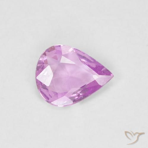 0.36ct Natural Luz rosa Safira, Formato de pêra, VS