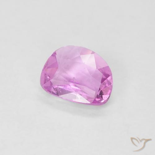 Safira Roxo Real Claro Rosa Natural 0.40ct, Chique, VS