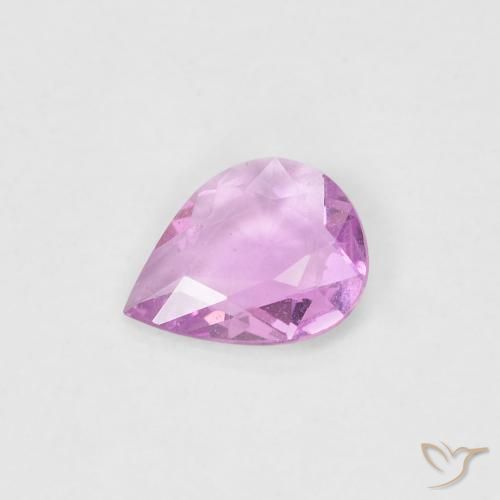 0.34ct Natural Luz rosa Safira, Formato de pêra, VS