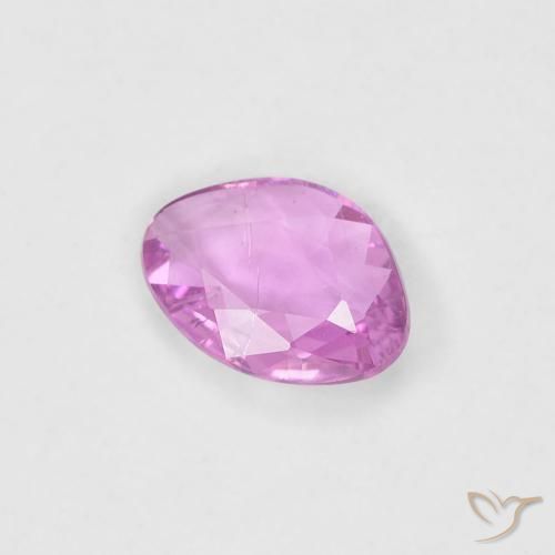 Safira Luz rosa Natural 0.42ct, Chique, VS