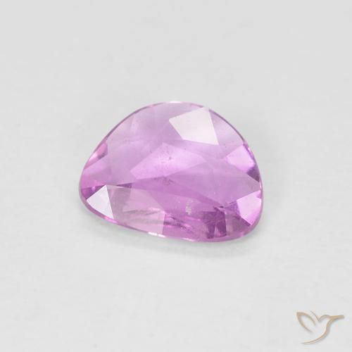 Safira Roxo Real Claro Rosa Natural 0.55ct, Chique, VS