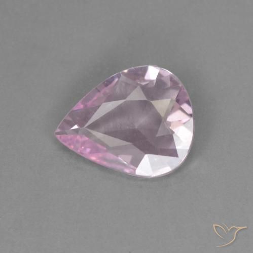 0.33ct Natural Tom Rosa Cereja Safira, Formato de pêra, VVS