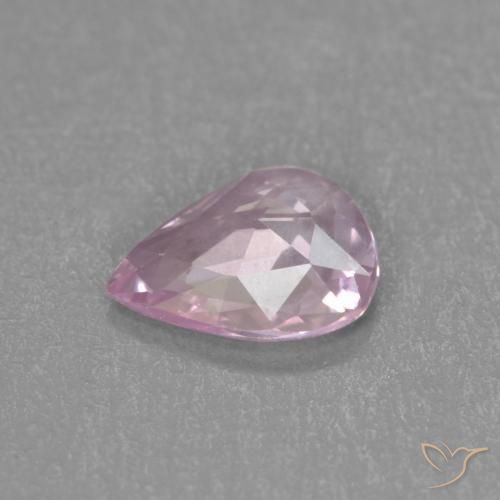 Safira Tom Rosa Cereja Natural 0.33ct, Formato de pêra, VVS
