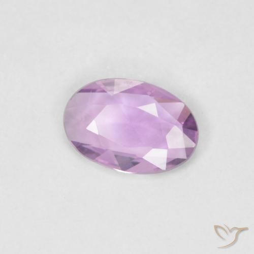 Safira Rosa Roxo Natural 0.32ct, oval, VVS
