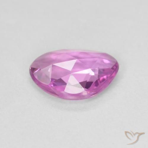 Safira Roxo Rosado Brilhante Natural 0.60ct, Chique, VVS
