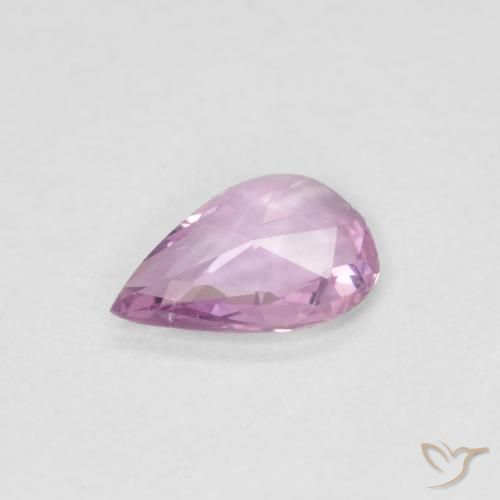 Safira Luz roxa Natural 0.36ct, Formato de pêra, VVS