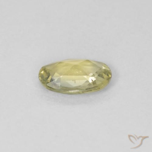 Safira Verde Floresta Quente Natural 0.40ct, oval, VVS-VS