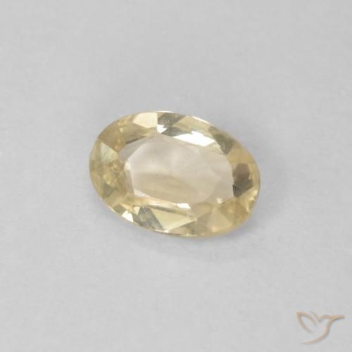 Safira Creme Natural 0.40ct, oval, VVS