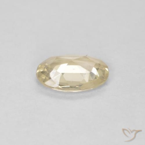 Safira Creme Natural 0.40ct, oval, VVS