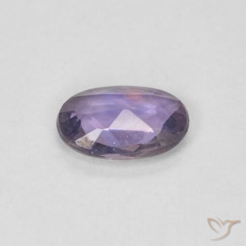 Safira Violeta médio Natural 0.46ct, oval, VVS