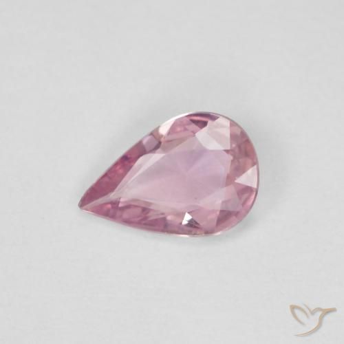 0.34ct Natural Luz rosa Safira, Formato de pêra, VVS