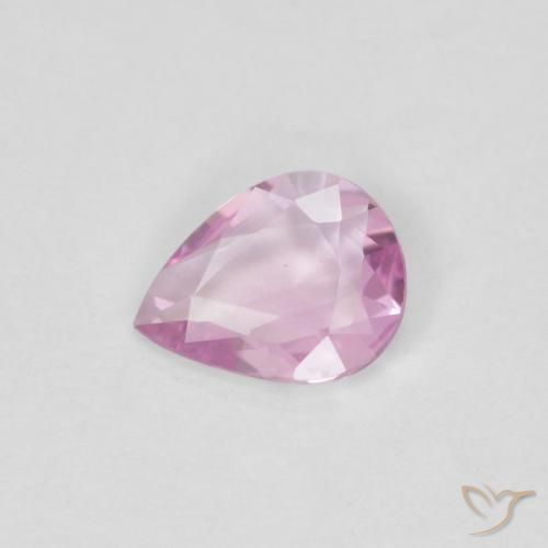 Safira Roxo Royal Muito Claro Rosa Natural 0.30ct, Formato de pêra, VVS