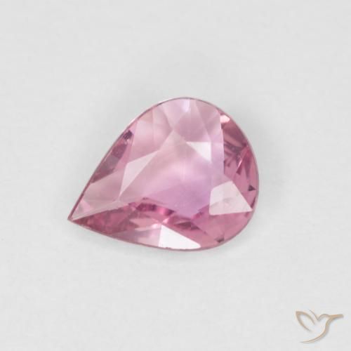 0.40ct Natural Magenta claro Safira, Formato de pêra, VVS-VS