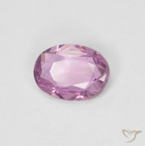 Safira Roxo Real Rosa Natural 0.47ct, oval, VVS-VS