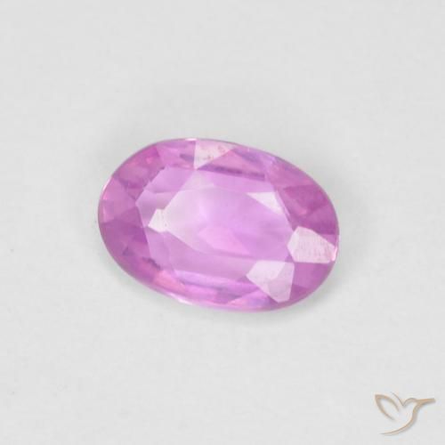 Safira Roxo Rosado Intenso Natural 0.47ct, oval, VVS-VS