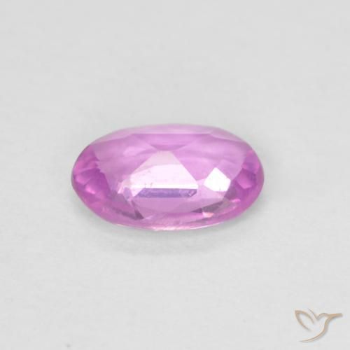 Safira Roxo Rosado Intenso Natural 0.47ct, oval, VVS-VS