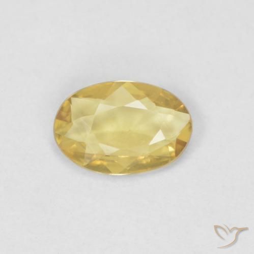 0.37ct Natural ouro médio Safira, oval, VVS-VS