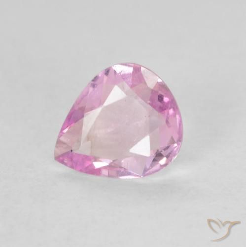 0.32ct Natural Rosa bem claro Safira, Formato de pêra, VVS-VS