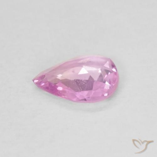 Safira Rosa bem claro Natural 0.32ct, Formato de pêra, VVS-VS