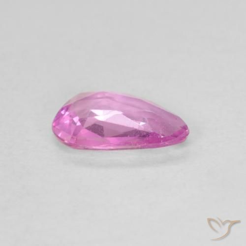 Safira Rosa bem claro Natural 0.49ct, Formato de pêra, VVS-VS