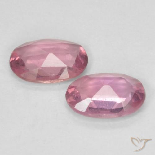 Pedras preciosas de Safira Luz rosa natural de 0.89 ct, oval, VS