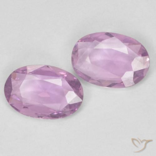 Pedras preciosas de Safira Rosa bem claro natural de 0.75 ct, oval, VS