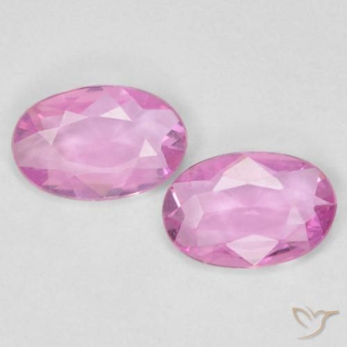 0.66ctw Natural Rosa quente Safira, oval, VVS-VS
