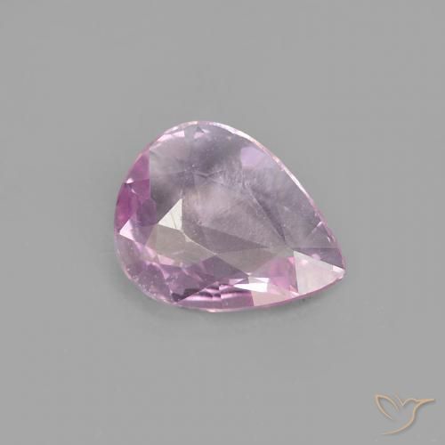 Safira rosa cereja Natural 0.40ct, Formato de pêra, VVS