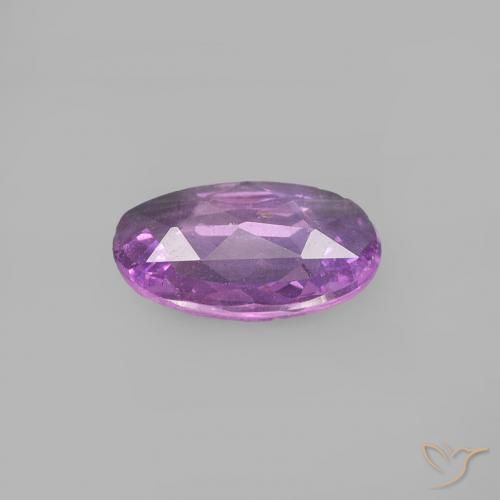 Safira Violeta rosado Natural 0.47ct, oval, VVS