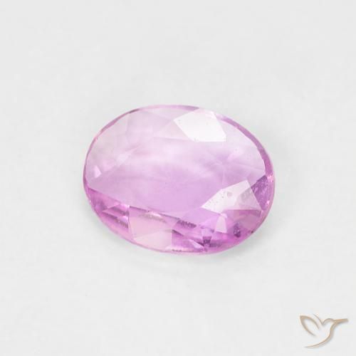Safira Roxo rosado Natural 0.43ct, oval, VVS