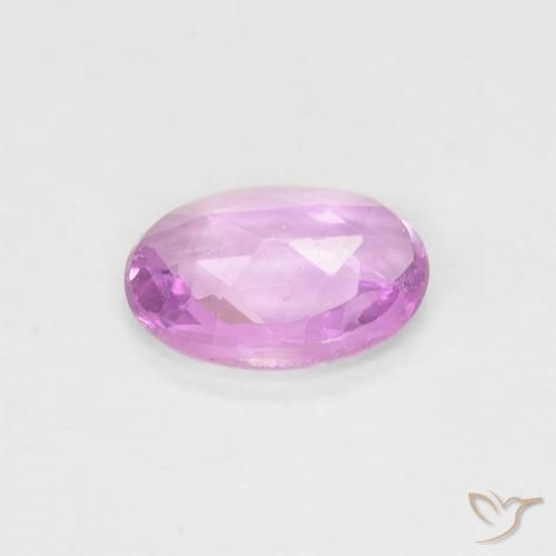 Safira Roxo rosado Natural 0.43ct, oval, VVS