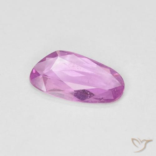 Safira Roxo Rosado Brilhante Natural 0.65ct, Chique, VS