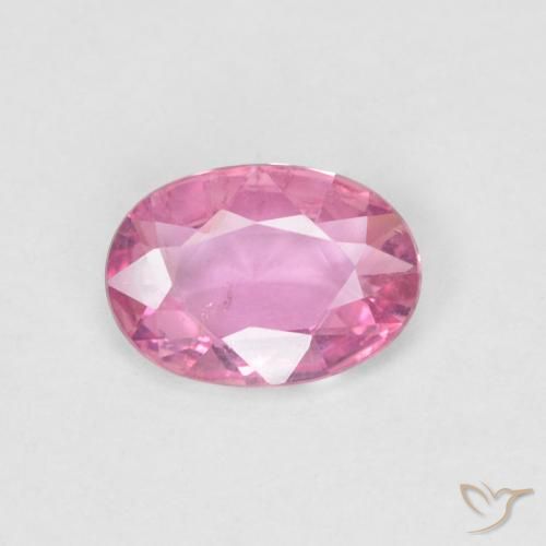 0.60ct Natural Rosa quente Safira, oval, VS