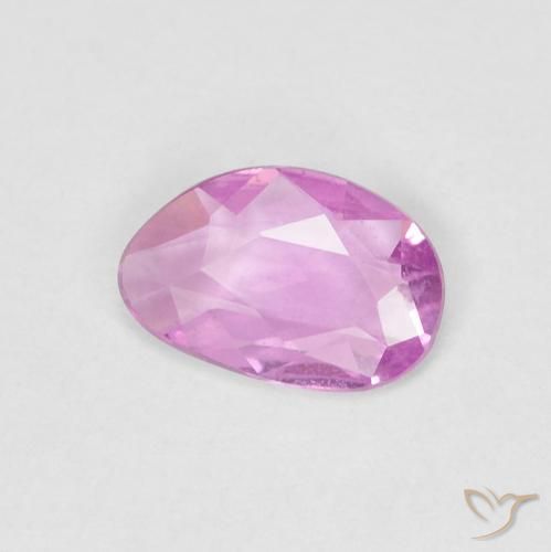Safira Roxo Real Claro Rosa Natural 0.40ct, Chique, VS