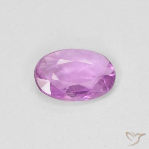 0.43ct Natural Medium Light-Purple Safira, oval, VS