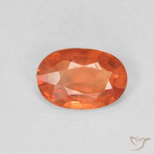 0.41ct Natural fogo laranja Safira, oval, VS