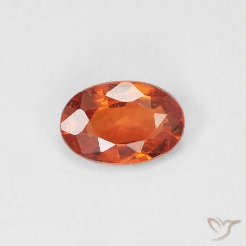 0.44ct Natural âmbar laranja Safira, oval, VVS-VS